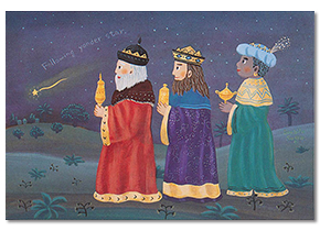 クリスマスカード「3人の博士」